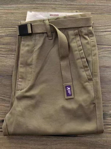 Vintage Casual Pants Men Cotton Japanese Retro Harajuku Spring Summer Cargo Trousers Oversize Pendant Straight Pants aidase-shop